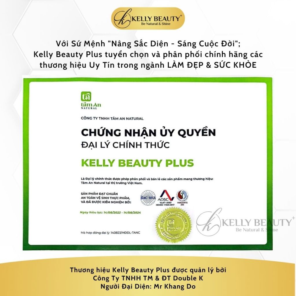 Mật Táo Đỏ Ích Mẫu Tâm An Thuần Chay  | Kelly Beauty