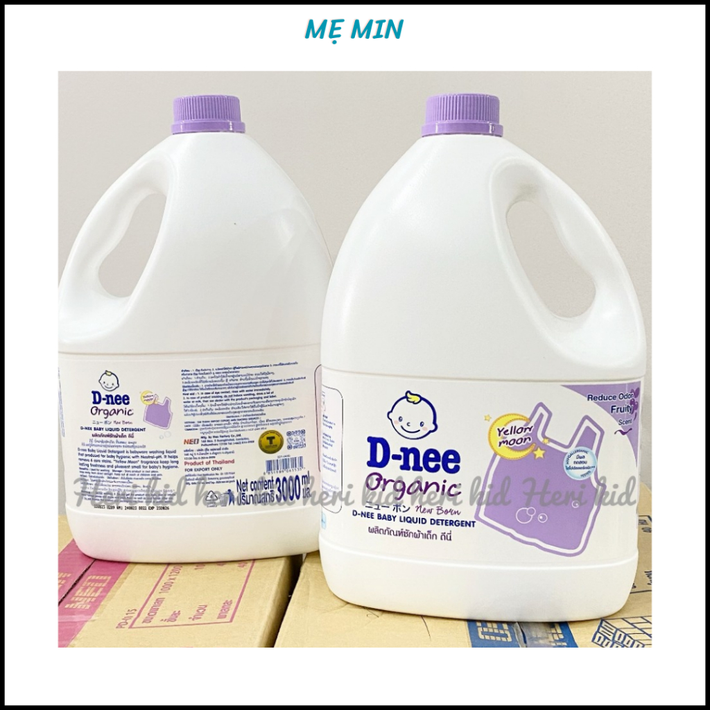 1 thùng 4 can nước giặt Dnee Thái Lan 3000ml