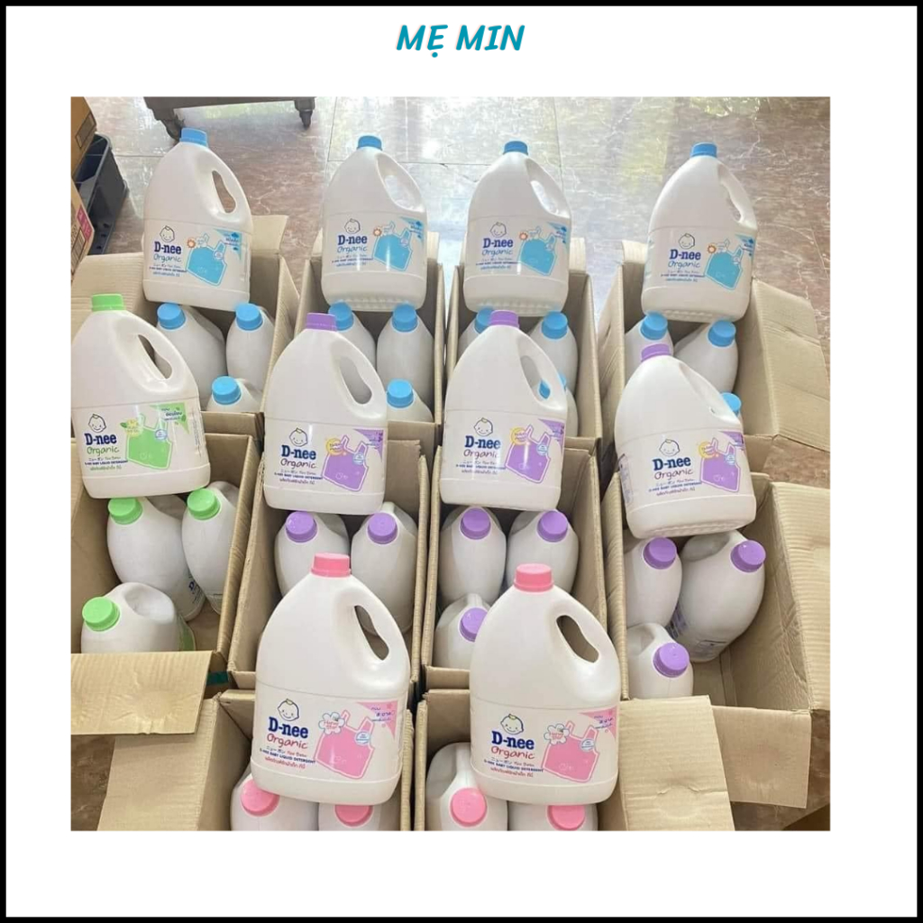 1 thùng 4 can nước giặt Dnee Thái Lan 3000ml