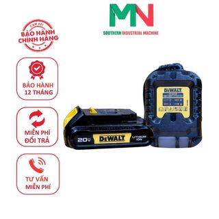 Pin dewalt dcb185 18v-1.3ah + sạc dewalt 10.8-18v/ 2a dcb1102 - chính hãng