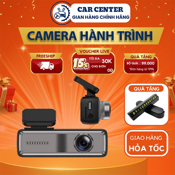 Camera hành trình, cam hành trình V8, V9 ONTEKCO Carcenter (4G) HD 1080P kết nối WIFI với điện thoại và màn android