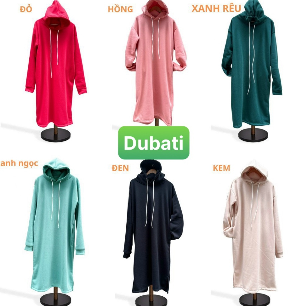 ÁO HOODIE TRƠN NAM NỮ UNISEX SIÊU TO KHỔNG LỒ LÓT NHUNG TAY DÀI OVERSIZE HOT TREND 2024 - DUBATI FASHION