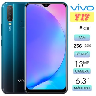 ĐIỆN THOẠI VIVO Y17 RAM 8GB BỘ NHỚ 256GB CHÍNH HÃNG - CAMERA 16MP - MÀN HÌNH TO 6.35 INCH - PIN TRÂU