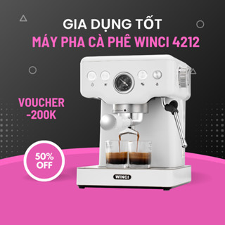 Máy pha cà phê Espresso Winci EM4212, Áp lực 20 bar, Bảo hành 2 năm.