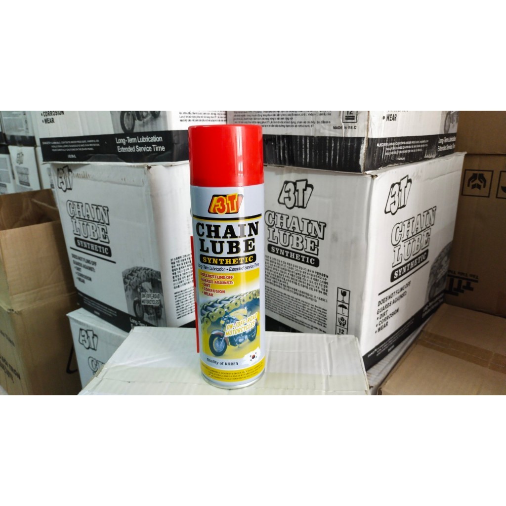 Chai dưỡng sên xe máy mỡ bò nước 3T Chain Lube 500ML