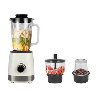 Máy xay sinh tố 3 cối, công suất lớn xay đá, thịt, rau củ quả, chất liệu an toàn