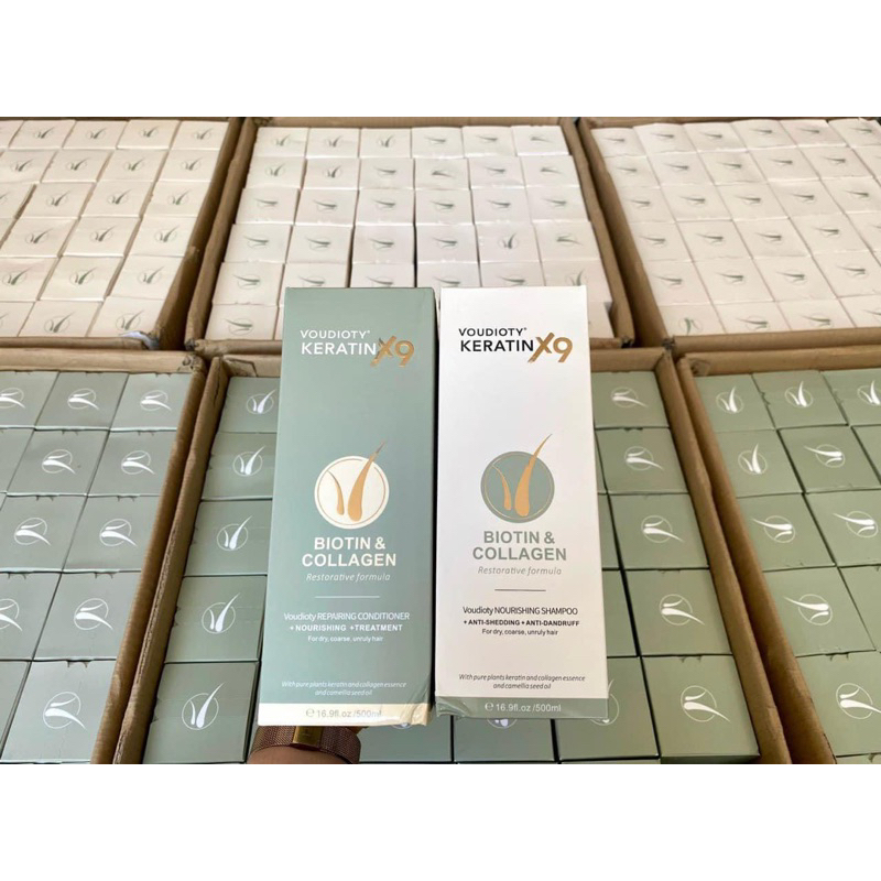 Dầu Gội Xả Voidioty Keratin X9 Biotin & Collagen