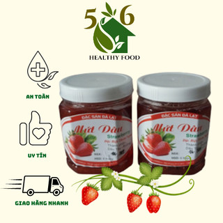 Mứt dâu tây nguyên quả 400gr, mứt dâu tây Đà lạt