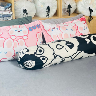 Vỏ gối ôm Cotton Poly Lidaco kích thước 35x100cm dây buộc