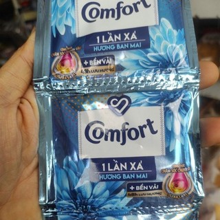 Dây 10 gói Comfort nước xả vải 1 lần xả hương ban mai gói 20ml