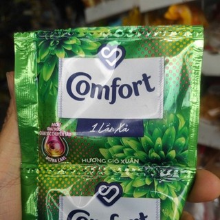 Dây 10 gói comfort nước xả vải 1 lần xả hương gió xuân gói 20ml
