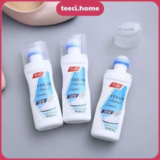 Chai Cọ Tẩy Trắng Giày Sneaker Đầu Chổi Lọ Nước Đánh Vết Ố Bẩn Chà Giặt Khô Lau Làm Sạch Giầy Dép TEECI CL013