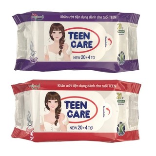 Khăn ướt dành Teen Care Hương- 20 tờ