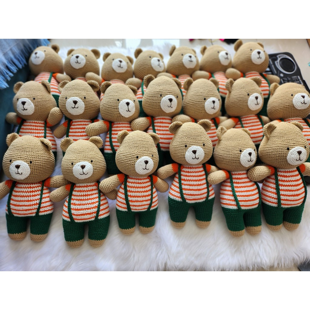 Gấu bông bằng len đan móc handmade (không nón)