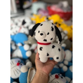Chó nhồi bông đan móc handmade bằng len