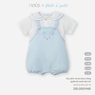 Set quần yếm Nous dành cho bé trai bé gái nhiều màu sắc mặc hè cho bé từ 6-9 tháng đến 2-3 tuổi
