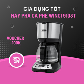 Máy Pha Cà Phê Tự Động và Pha Trà Winci CM9103T, Dung Tích 1.25L, Bảo hành 12 tháng.