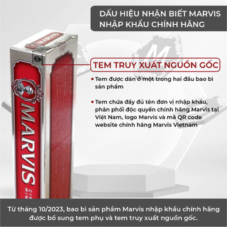 kem đánh răng Marvis Whitening Mint 85ml