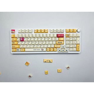 Bộ nút bàn phím cơ | keycap mario vàng | cherry profile | pbt dye-sub