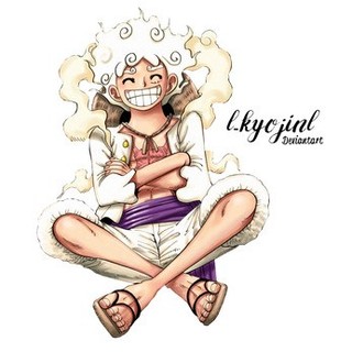 Tranh tráng gương luffy gear 5 có đèn led - one piece siêu chất t142