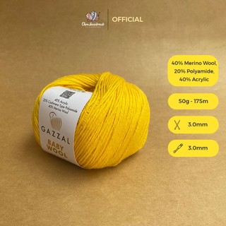 Len Baby Wool nhập khẩu từ Gazzal,đan móc áo, váy, khăn