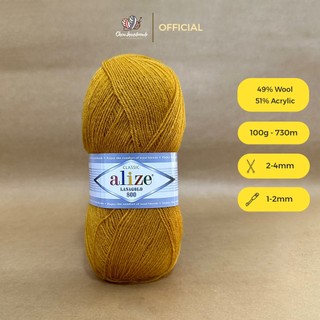 Cuộn len ấm Alize Lanagold 800 đan móc khăn, áo ấm