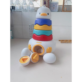 THÁP VỊT GHÉP TRỨNG 2 IN 1 CHO BÉ