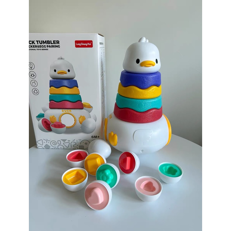 THÁP VỊT GHÉP TRỨNG 2 IN 1 CHO BÉ