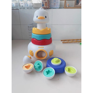 THÁP VỊT GHÉP TRỨNG 2 IN 1 CHO BÉ