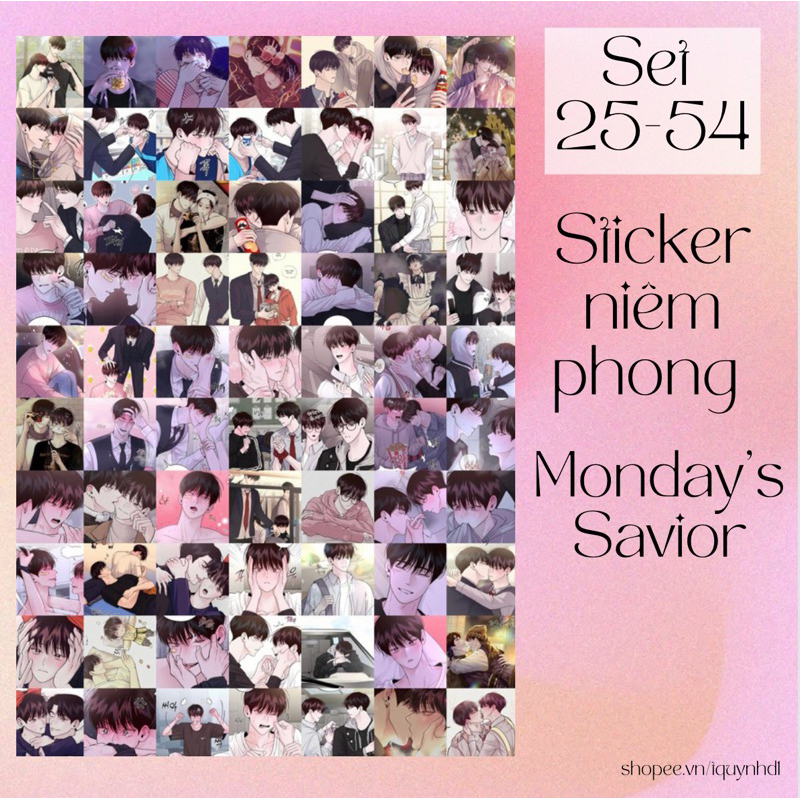 Set 25-54 Miếng Sticker Nhãn Dán Niêm Phong - Cứu Tinh Của Thứ Hai