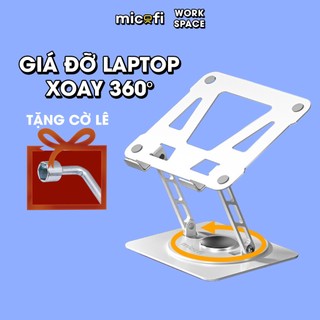 Giá Đỡ Laptop Micofi Ipad, Máy Tính Bảng, Kê Tablet Xoay 360 Độ, Kim Loại, Tản Nhiệt, Chịu Lực Tốt, Gaming
