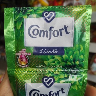 Dây 10 gói nước xả vải Comfort 1 lần xả hương gió xuân gói 20ml