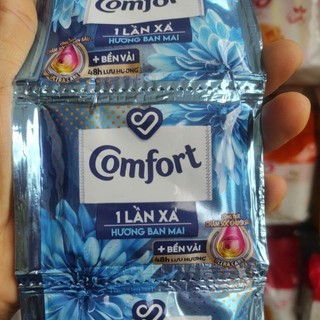 Dây 10 gói nước xả vải Comfort 1 lần xả hương ban mai 20ml