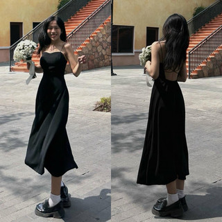ĐẦM MAXI HAI DÂY HỞ LƯNG (KÈM VIDEO HÌNH THẬT)