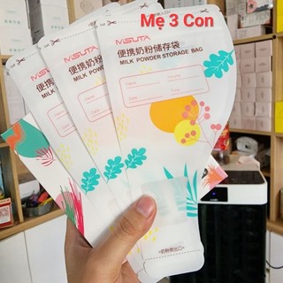 [Mua 1 hộp tặng 1 bút] Túi trữ sữa, túi đựng sữa bột Misuta (hộp 30 túi)