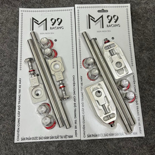 Combo cốt bánh trước sau kèm pas tăng sên gắn cho dòng xe Wave nhỏ, Dream Fuled