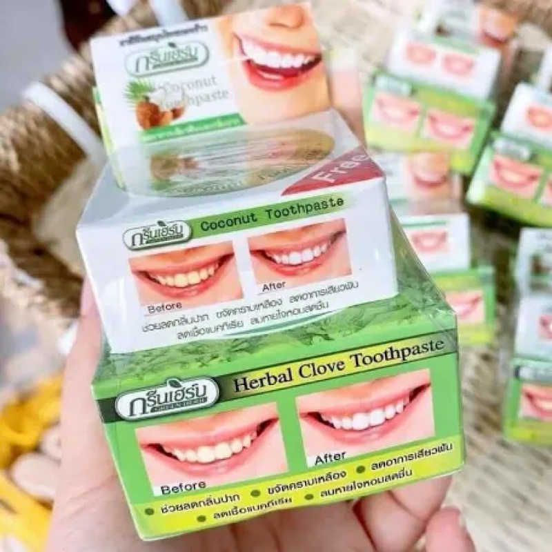 Kem tẩy trắng răng dừa Thái Lan 25g