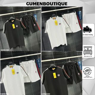  Bộ Cộc Tay Gu Chì Mix ADD In Logo Trước Ngực Dập Vân Chữ Nổi Cực Xịn - Bộ Cộc Nam GC Mix ADD Vân Chữ Logo Nổi