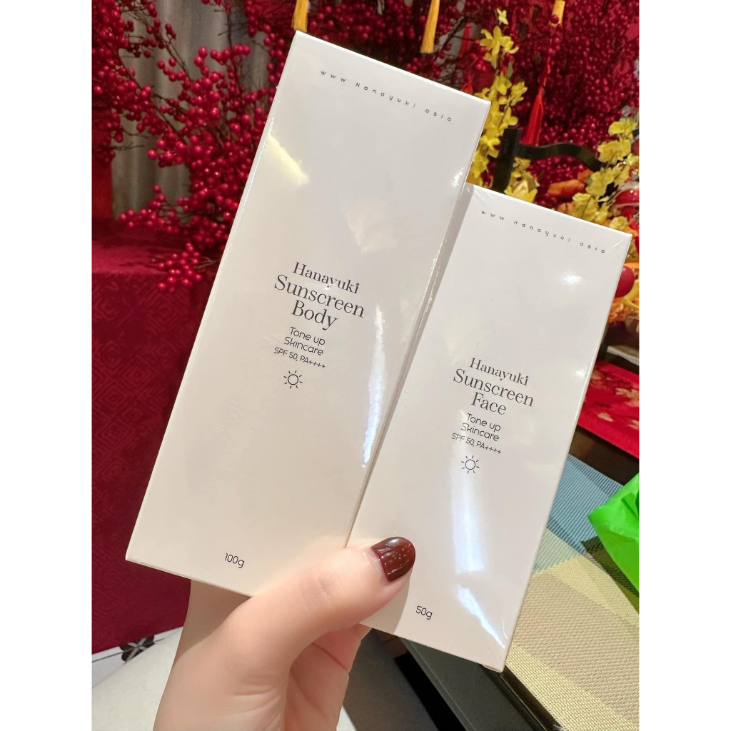 Kem Chống Nắng Hanayuki Nâng Tông Cho Mặt & Body Hanayuki Sunscreen