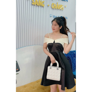 Đầm đen trễ vai 💥 chất lượng 💥 váy thiết kế trễ vai n06 bigsize