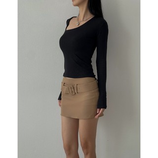 Chân váy ngắn có bản dây nịt narcotics - lenny mini skirt