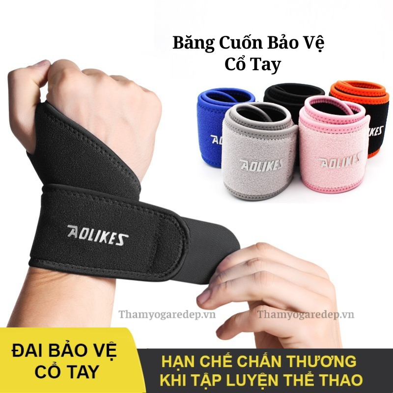 Băng quấn cổ tay Aolikes,Đai quấn bảo vệ cổ tay hỗ trợ nẹp xương ống khớp cổ tay AOLIKES 7937