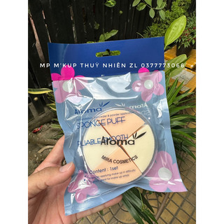 Mút đánh nền Aroma hộp 4 miếng