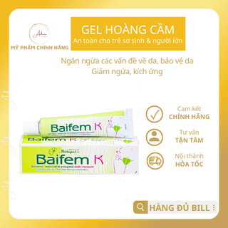 Baifem K Gel hoàng cầm bảo vệ dịu nhẹ cho da mẫu nội địa Ba Lan tuýp 40gr