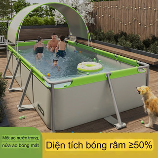  Bể Bơi Khung Sắt ENJOYLIFE Cao Cấp 4M5 Siêu to Khổng Lồ 