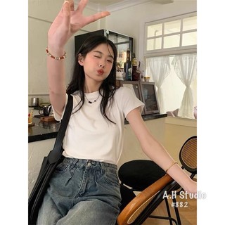 Áo thun babytee trơn basic phong cách hàn quốc amiastore