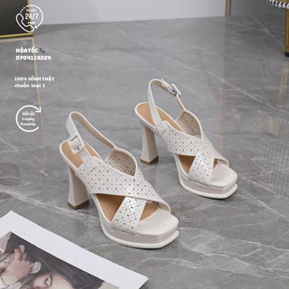 Giày sandal cao gót công sở qc cao cấp
