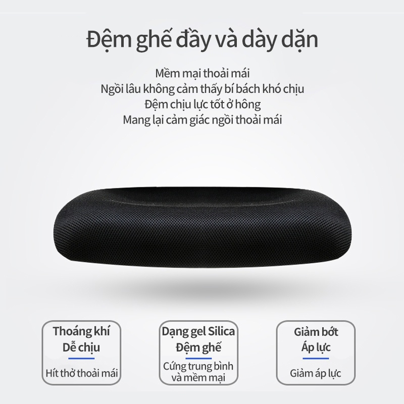 Ghế Xoay Văn Phòng Tựa Đầu, Ghế Văn Phòng Chân Xoay Lưng xương cá, ngả lưng gật gù, thư giãn êm ái - | BigBuy360 - bigbuy360.vn