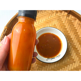 Muối chanh đường ăn cùng bánh tráng, hải sản