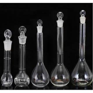 Bình định mức thủy tinh trắng